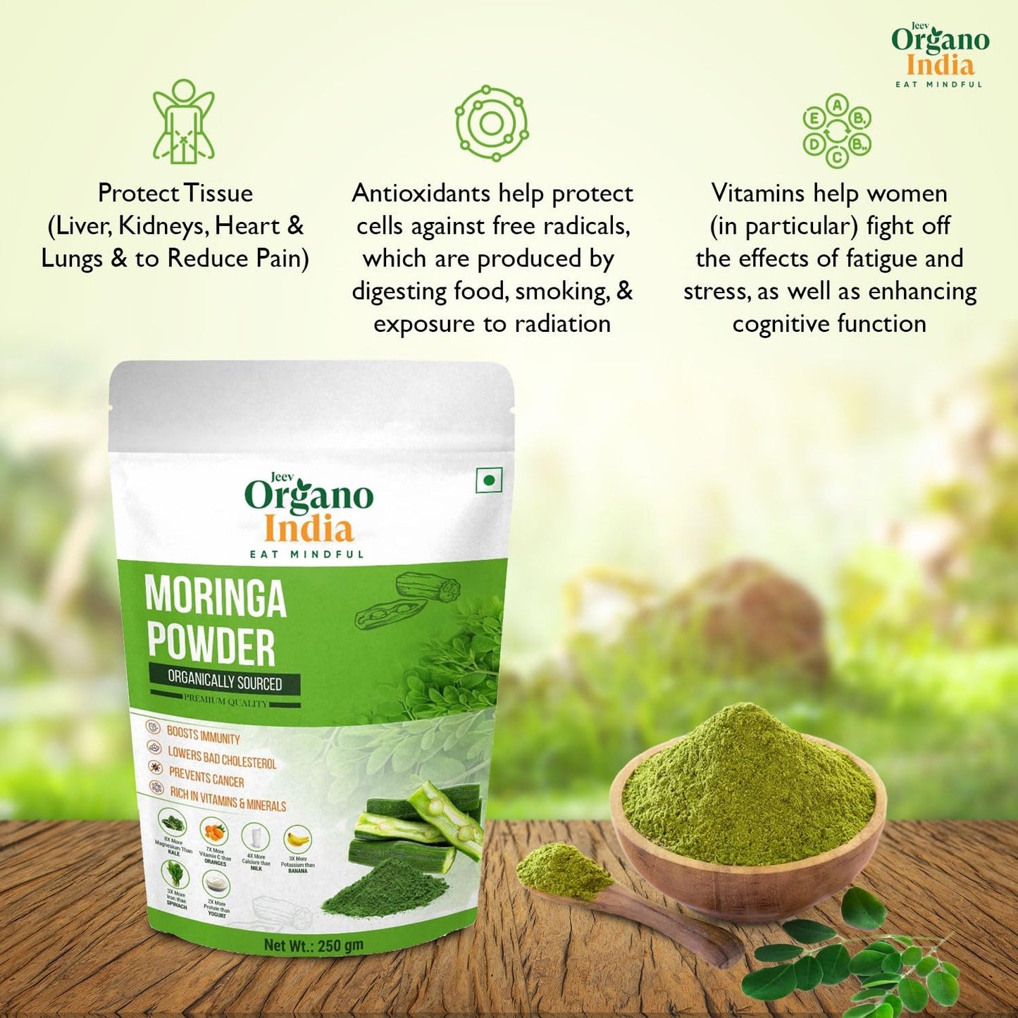 Moringa Leaves Powder-Fill yourself with Multi Vitamins